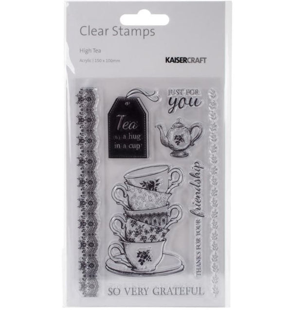 Kaisercraft High Tea Clear Stamps 6"x 4"