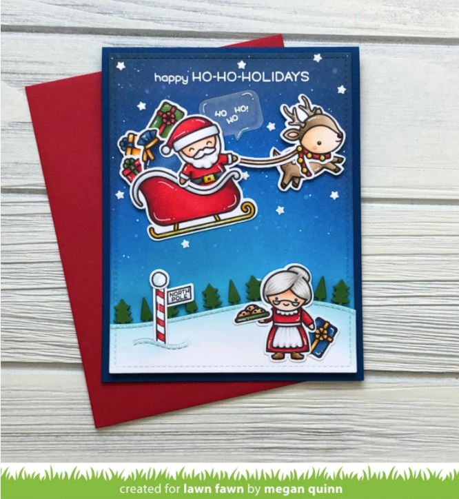 Lawn Fawn Ho-ho-holidays Clear Stamps 4" x 6"