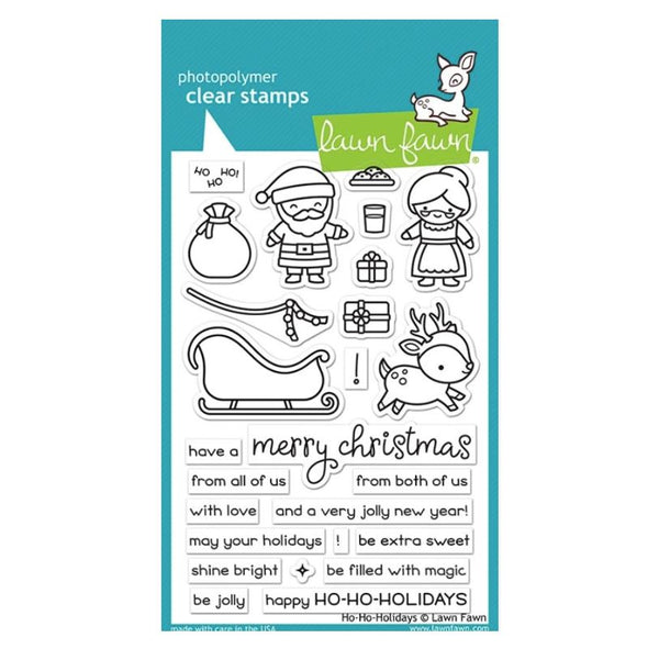 Lawn Fawn Ho-ho-holidays Clear Stamps 4" x 6"