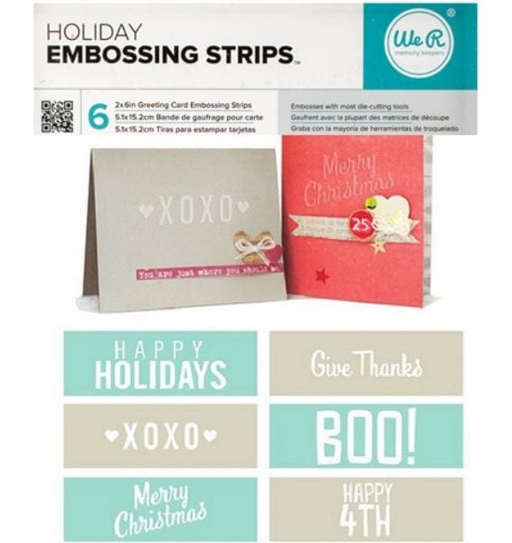 We R Memory Keepers Holiday Embossing Strips