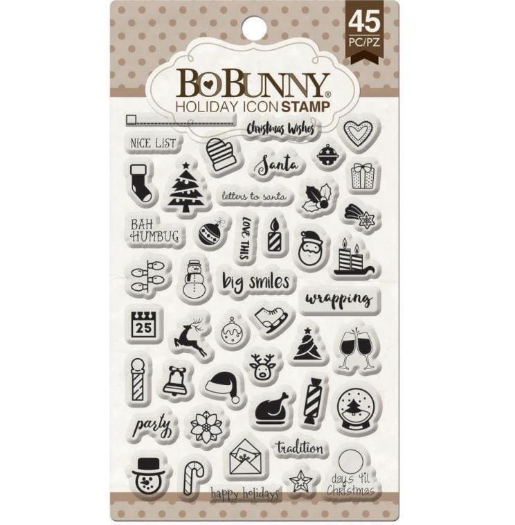 BoBunny Holiday Icons Stamps