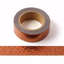 Solid Color Foil Washi Tape 15mm x 10m