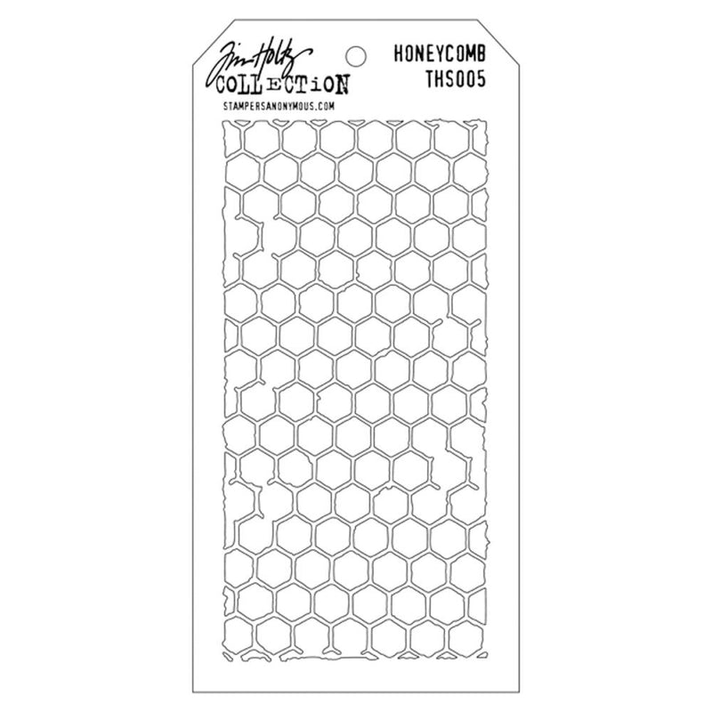 Tim Holtz Honeycomb Layered Stencil 4.125"X8.5"