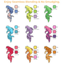 Ohuhu Honolulu 72 Basic Colors Dual Tips Alcohol Art Markers Y30-80404-60