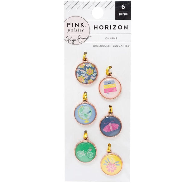 Pink Paislee Horizon Copper Charms