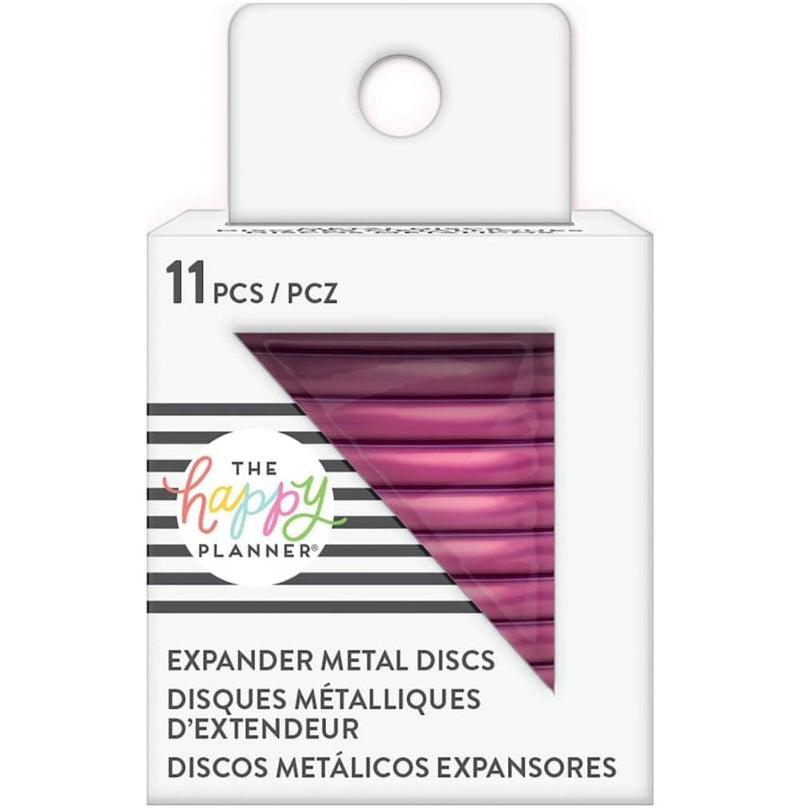 Me and My Big Ideas Hot Pink Happy Planner Big Metal Expander Discs 11/Pkg