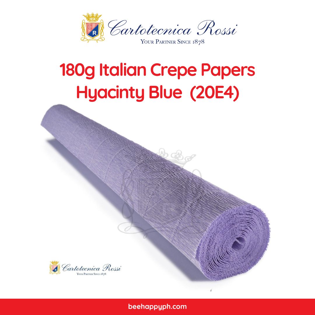 Cartotecnica Rossi Crepe Papers 180g (Red & Blue Shades) Full Roll Premium Italian Crepe Papers