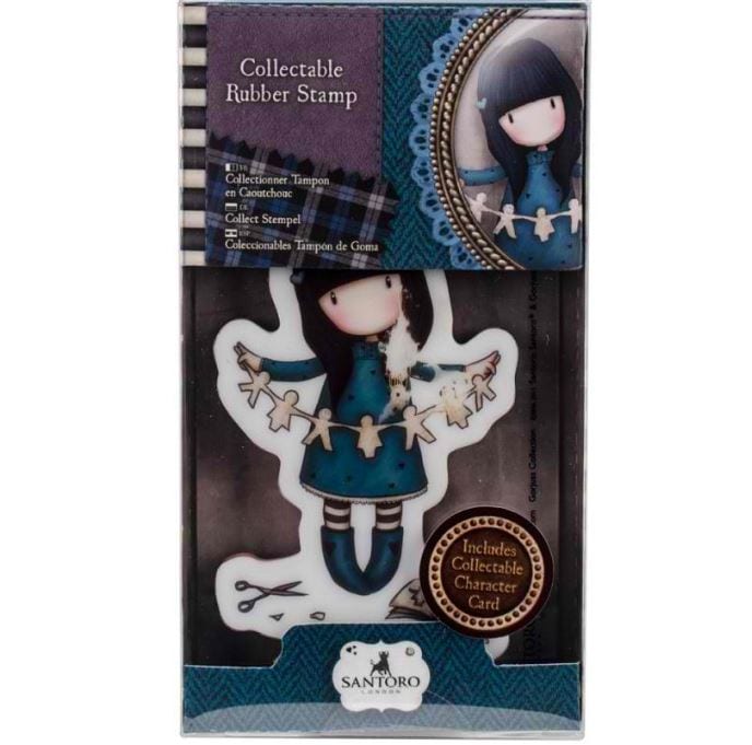 Santoro #6 I Found My Family In A Book Rubber Stamps
