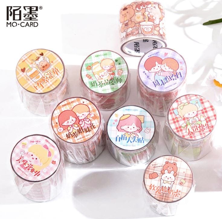 MoCard I Love Milk Tea PET Tape / Transparent Tape