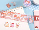 MoCard I Love Milk Tea PET Tape / Transparent Tape