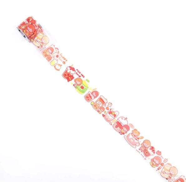 MoCard I Love Milk Tea PET Tape / Transparent Tape