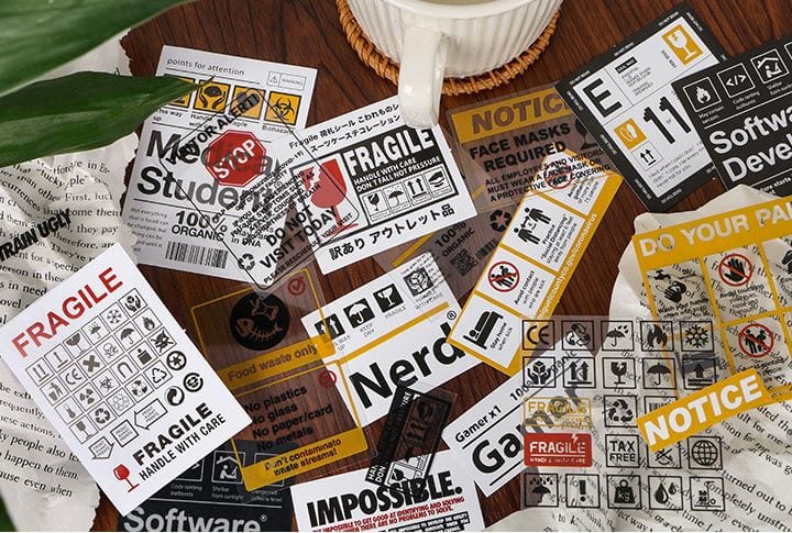 Infeel.Me Everyday Life PET and Paper Deco Sticker Flakes (30pcs)