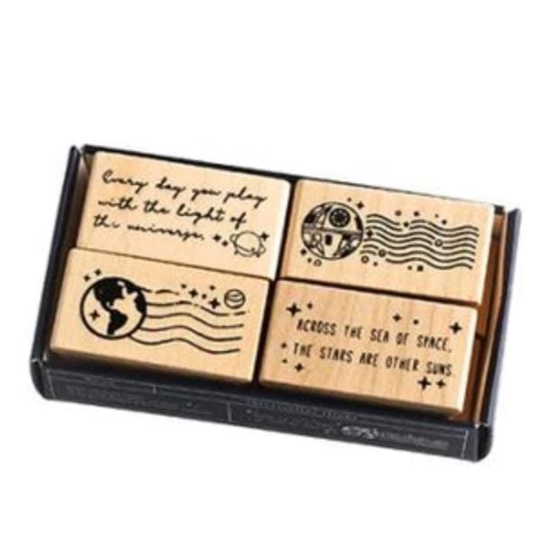 Cardlover Interstellar Flight Rubber Stamp Set