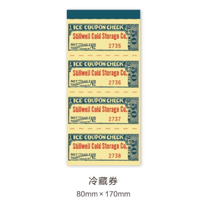 MoCard Antique Bill Series Retro Tearable Memo Pad/Ephemera Pad