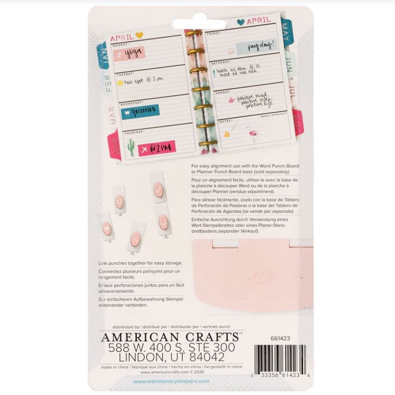 We R Memory Keepers Emoji and Icon Punch Set for Word Punch Board