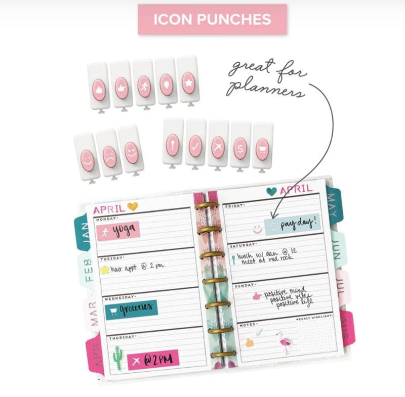 We R Memory Keepers Emoji and Icon Punch Set for Word Punch Board