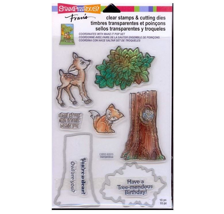 Stampendous In the Woods Clear Stamps and Cutting Dies
