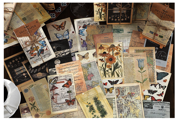Infeel Me Deco Paper Time Lapse Series Vintage Paper Sheets