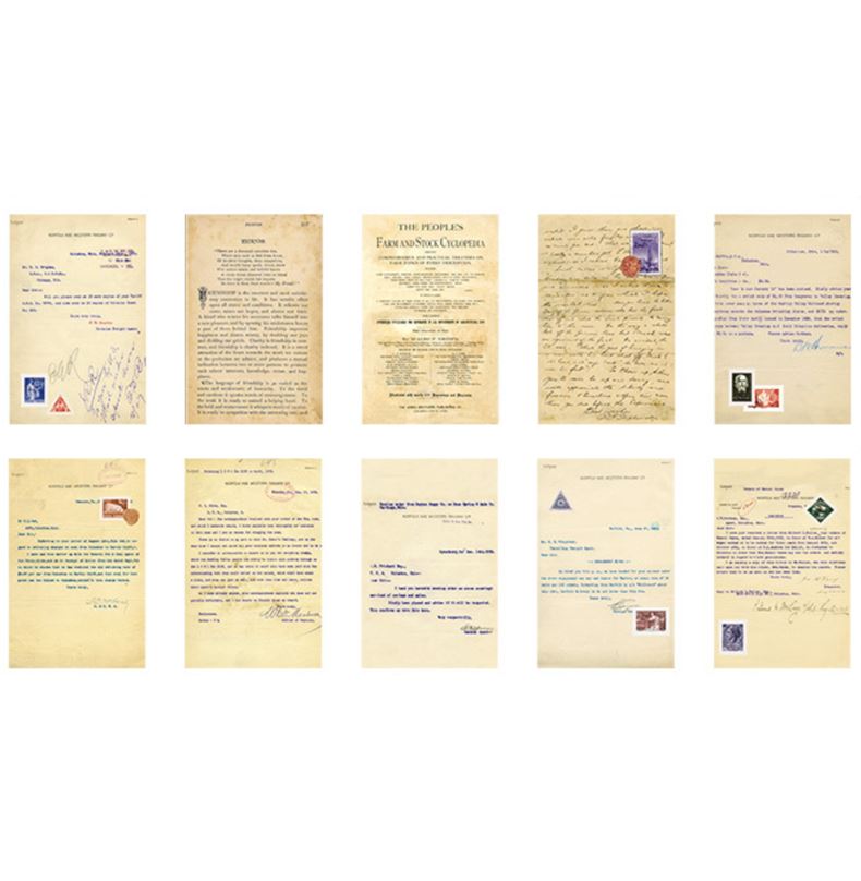 Infeel Me Deco Paper Time Lapse Series Vintage Paper Sheets