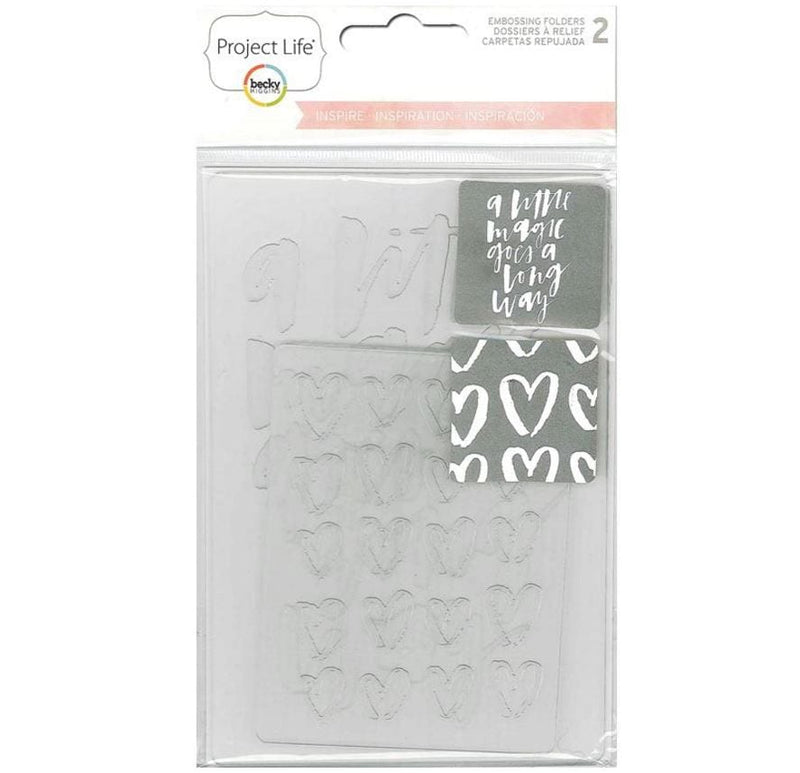 American Crafts Inspire Embossing Folders Project Life