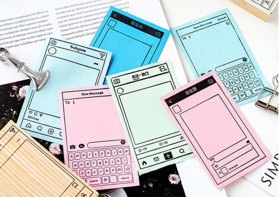 MoCard New Message Display Rubber Stamp