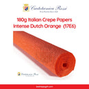 Cartotecnica Rossi Crepe Papers 180g (Orange & Yellow Shades) Full Roll Italian Crepe Papers