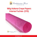 Cartotecnica Rossi Crepe Papers 180g (Purple & Pink Shades) Full Roll Premium Italian Crepe Papers