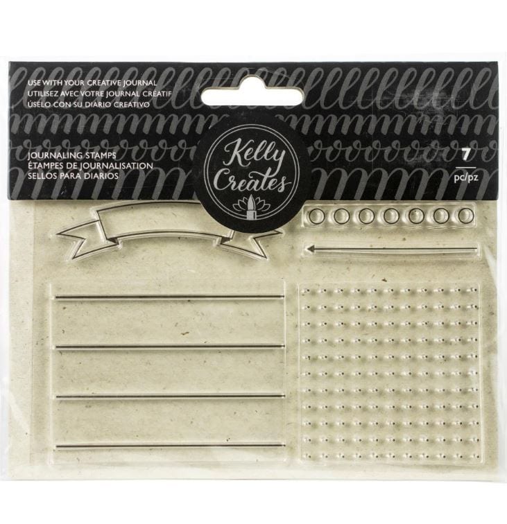 American Crafts Journaling Kelly Creates Acrylic Traceable Clear Stamps