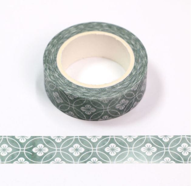 Japanese Flowers Washi Tape 15mm x 10m