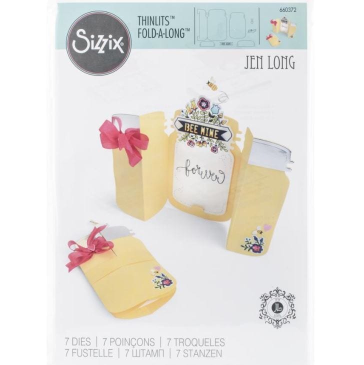Sizzix Fold-A-Long Jar Thinlits Dies By Jen Long