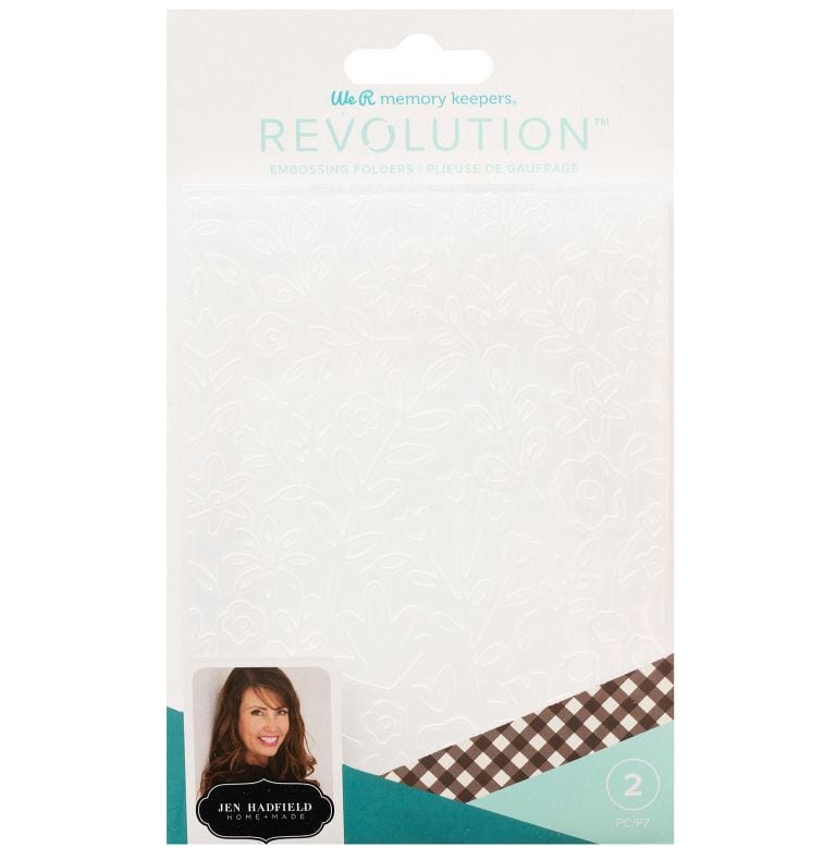 We R Memory Keepers Jen Hadfield 2pcs Embossing Folders