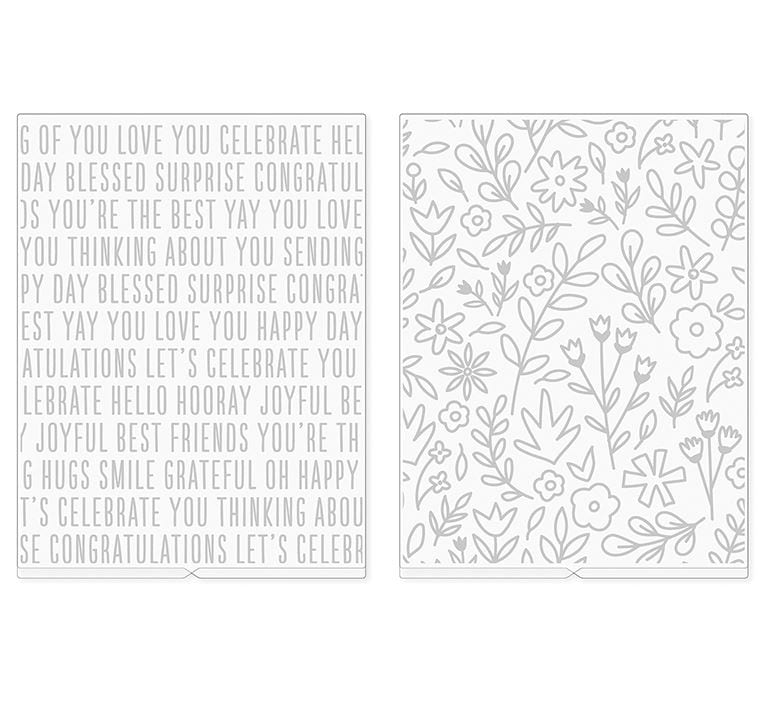 We R Memory Keepers Jen Hadfield 2pcs Embossing Folders