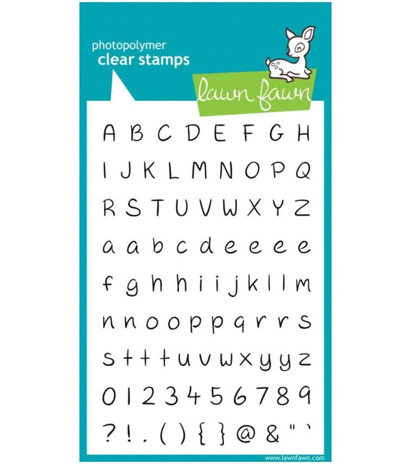 Lawn Fawn Jessie's ABCs Clear Stamps 4"X6"