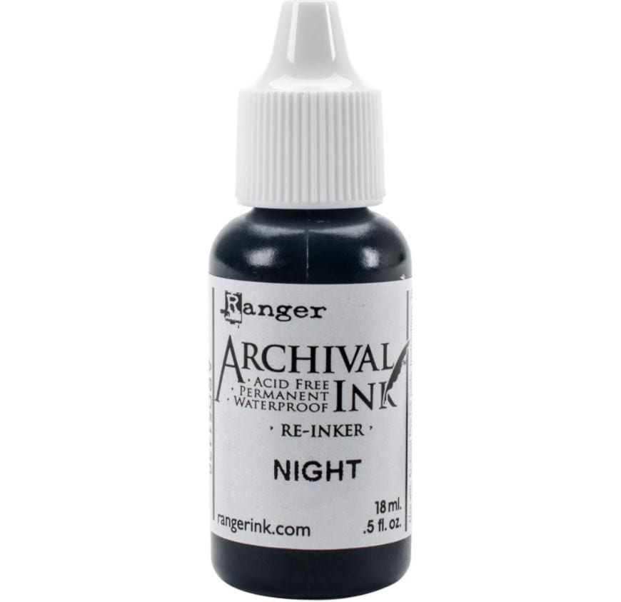 Ranger Re-inker Jet Black Archival Ink