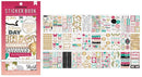 American Crafts Just A Little Note Cardmaking Sticker Book with Foil Accents