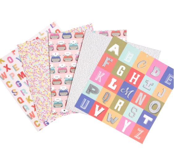 DCWV Just My Type Premium Printed Cardstock - 36 Sheets