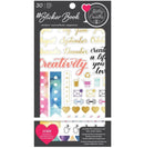 American Crafts Kelly Creates Sticker Book w/ Foil 4.75" x 8