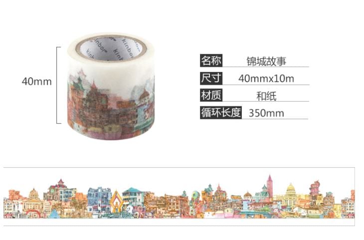 Kinbor Places and Structures Masking Tape 40mm x 10m