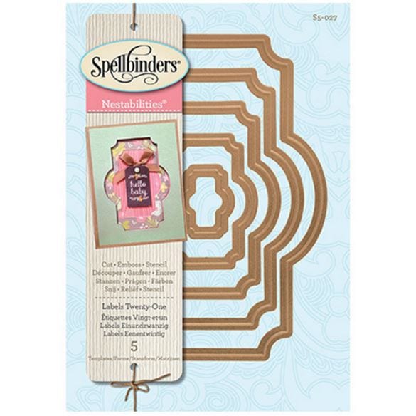 Spellbinders Labels 21 Nestabilities Dies