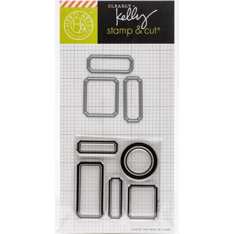 Hero Arts Labels Stamp and Die Set Kelly Purkey