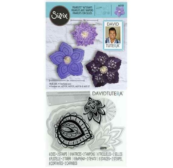 Sizzix Lace Flower by David Tutera Framelits Die and Stamps