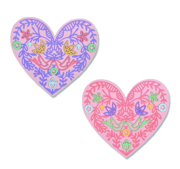 Sizzix Lace Heart by Katelyn Lizardi Thinlits Die Set10PK