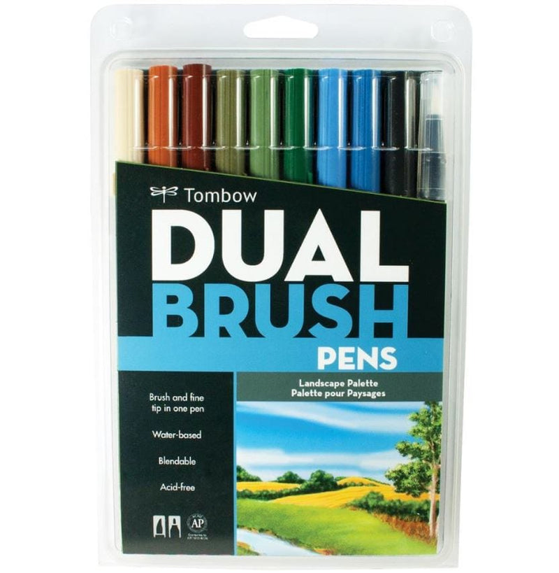 Tombow Dual Brush Markers 10/Pkg