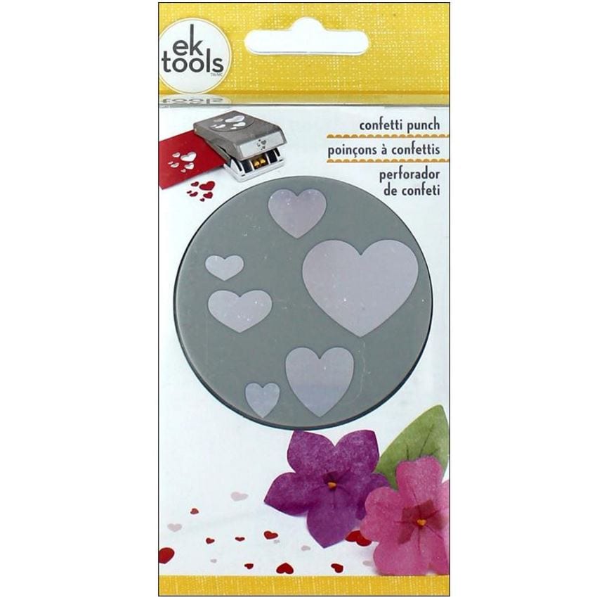 EK Success Large Confetti Hearts Punch