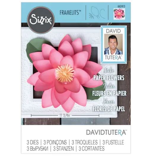 Sizzix Large Lotus Framelits Dies By David Tutera