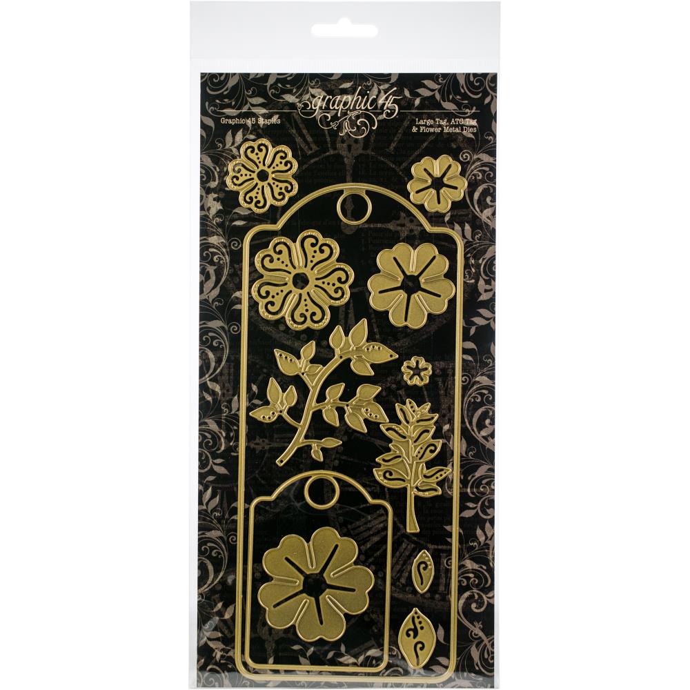 Graphic 45 Large Tag, ATC Tag & Flower Staples Dies
