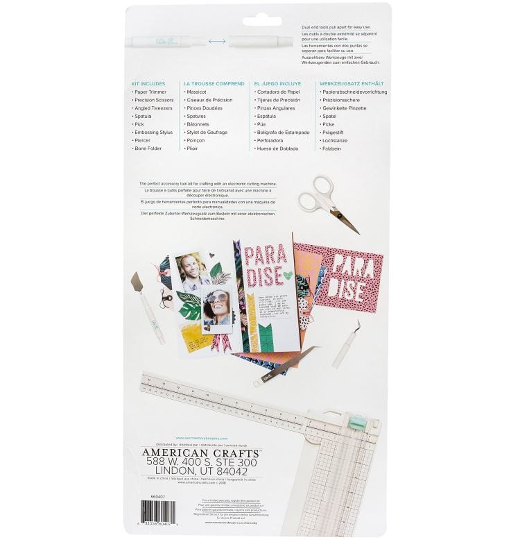 We R Memory Keepers Large Tool Kit - Trimmer, Scissors, Tweezers and More Crafter's Essentials