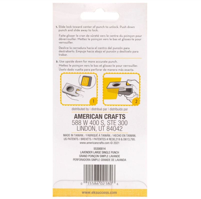 EK Success Lavender Large Craft Punch Tools