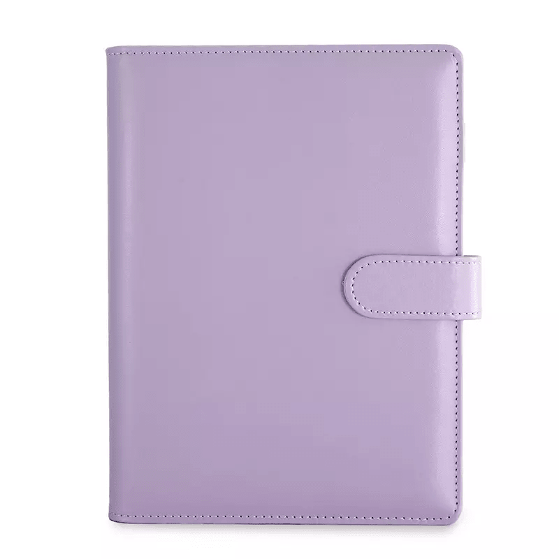 A6 Macaron Candy Color PU Leather Ring Binder Cover