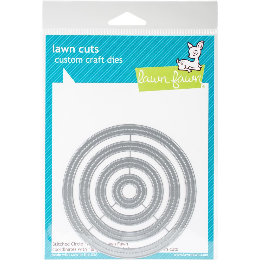 Lawn Cuts Stitched Circle Frames Custom Craft Dies